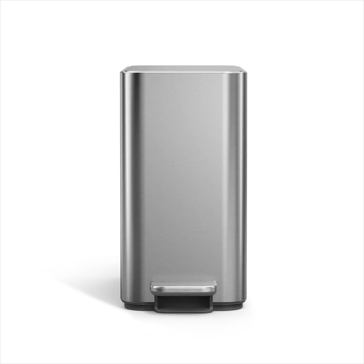 9L Brushed Stainless Steel Slim Step Trash Can I539274