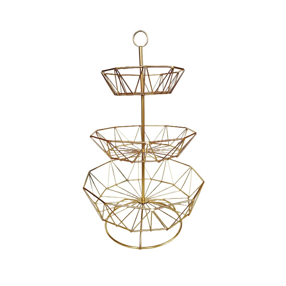 3 Tier Metal Wire Fruit Basket Stand R782