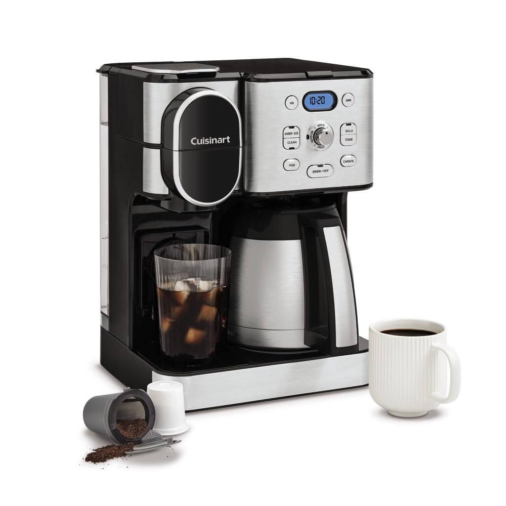 10-Cup Thermal Carafe Drip Coffee Maker and Single-Serve Brewer Z7175