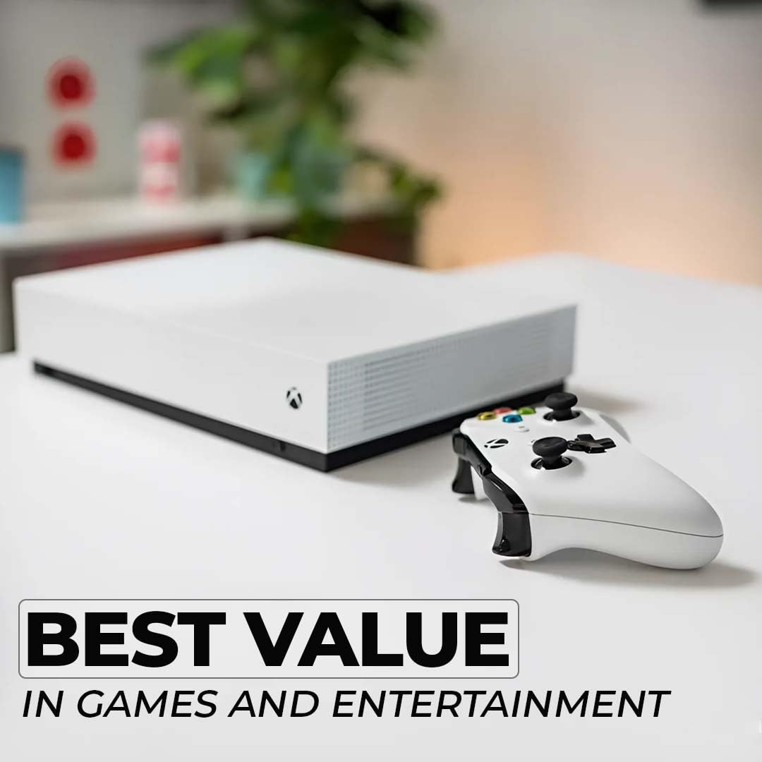 White 1TB All-Digital Console Bundle with Wireless Controller P474096