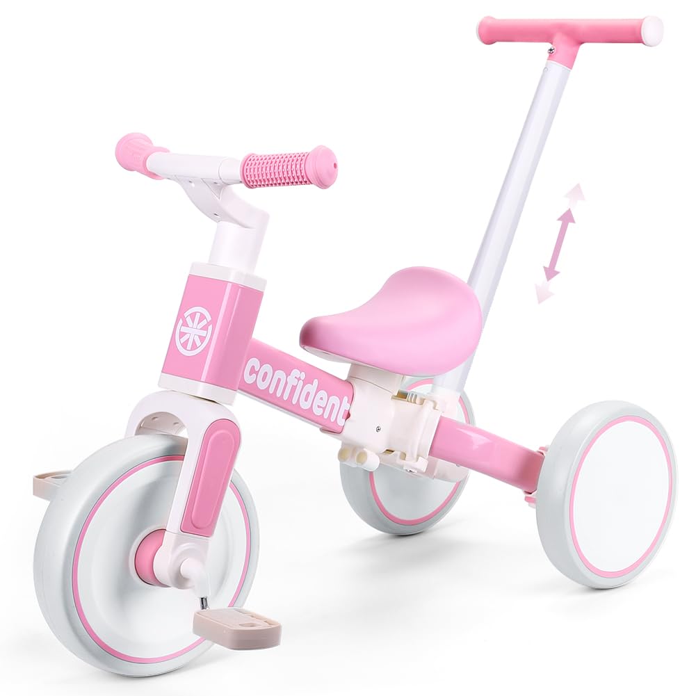 Tricycle for Toddlers 1-3 Year Olds, 5 in 1 Toddler Balance Bike J221746
