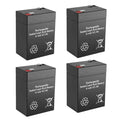6V 4.5Ah Rechargeable SLA Batteries Qty of 4 L9270