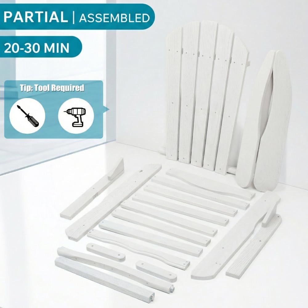 Folding Wooden Adirondack Chair N298880