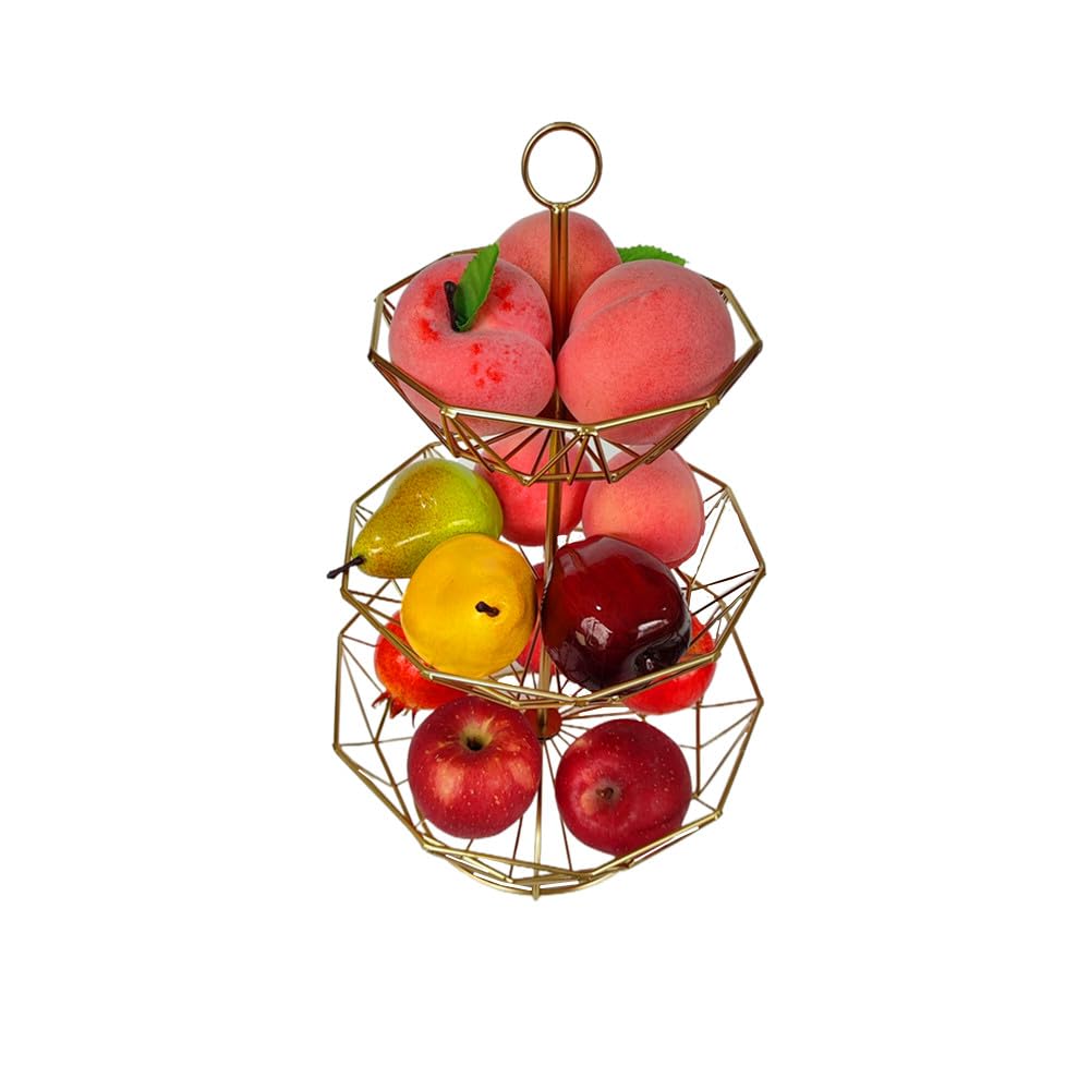 3 Tier Metal Wire Fruit Basket Stand R782