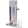 Stainless Steel Vertical Sausage Stuffer 15LB/7L with 4 Stuffing Tubes O37779