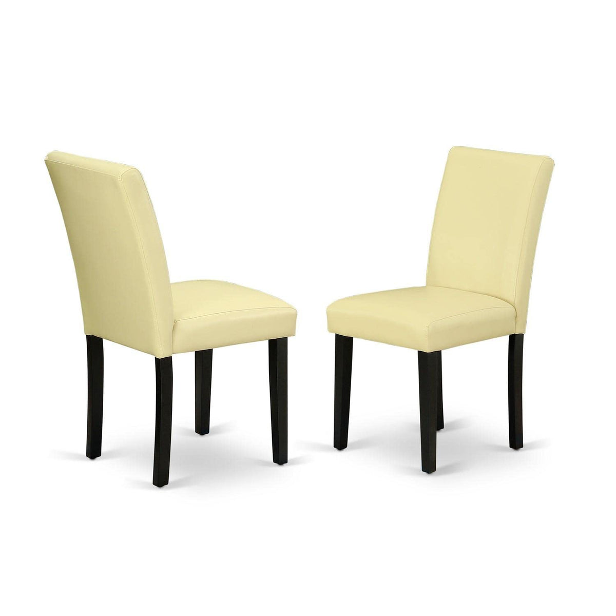 Eggnog Faux Leather Upholstered Dining Chairs Set of 2 O659