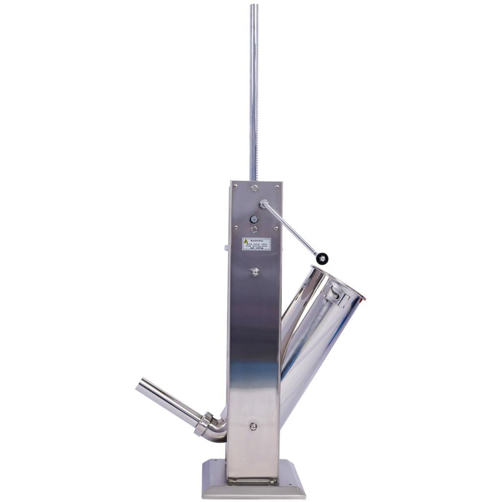 Stainless Steel Vertical Sausage Stuffer 15LB/7L with 4 Stuffing Tubes O37779