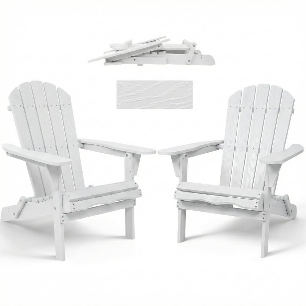 Folding Wooden Adirondack Chair N298880