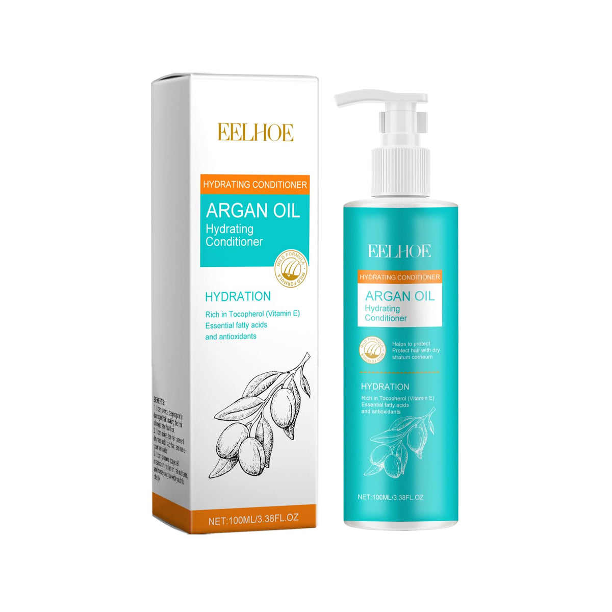 Argan Oil Hydrating Shampoo Conditioner Oil and Mask Hair Care Set S605
