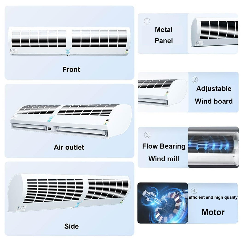 Wall-Mounted Air Curtain, 2 Speed Settings, 60cm E42070
