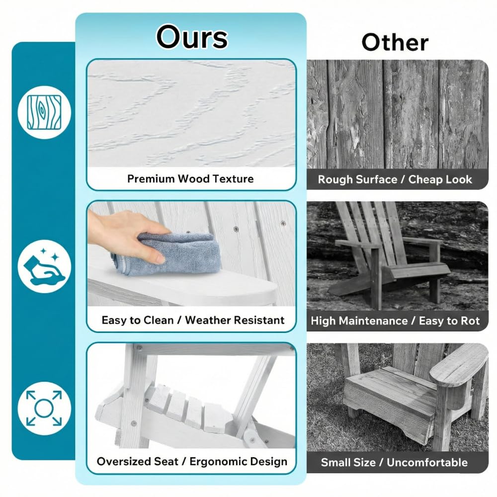 Folding Wooden Adirondack Chair N298880