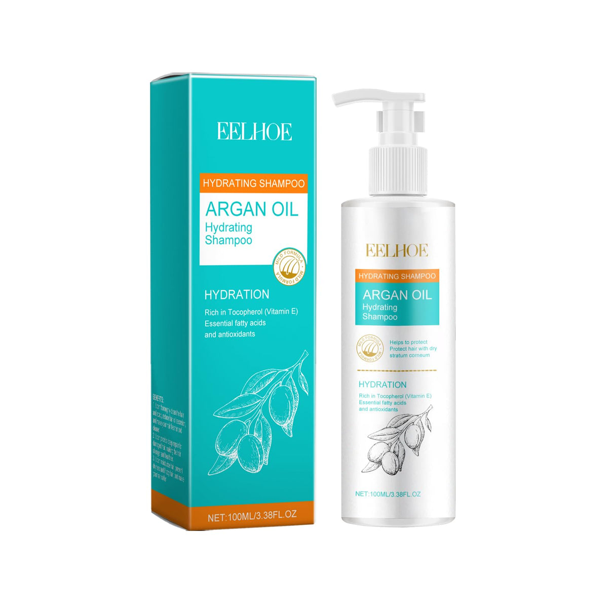 Argan Oil Hydrating Shampoo Conditioner Oil and Mask Hair Care Set S605
