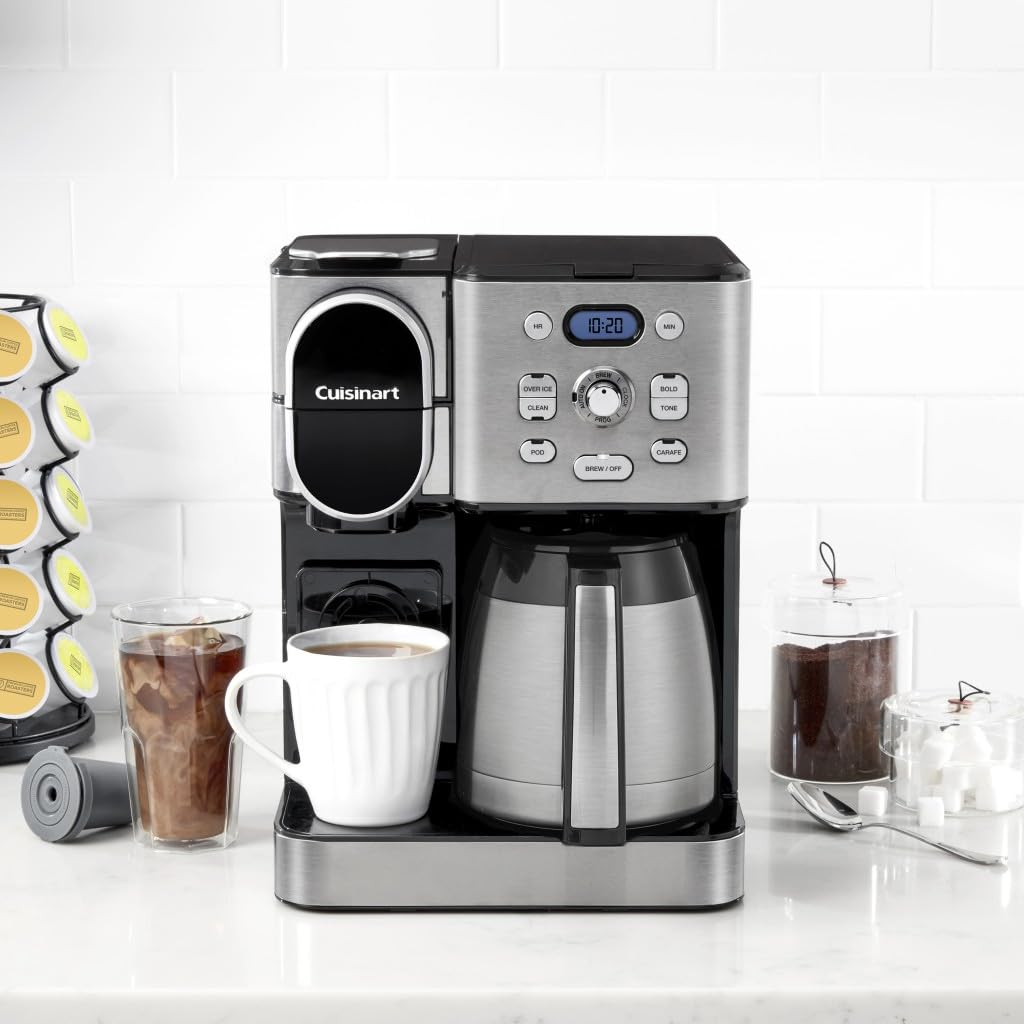 10-Cup Thermal Carafe Drip Coffee Maker and Single-Serve Brewer Z7175