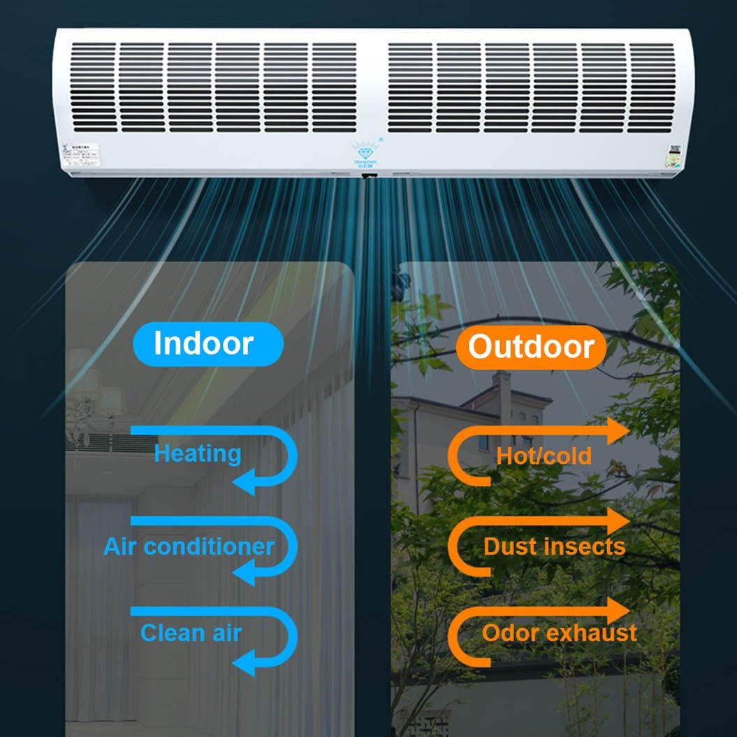 Wall-Mounted Air Curtain, 2 Speed Settings, 60cm E42070