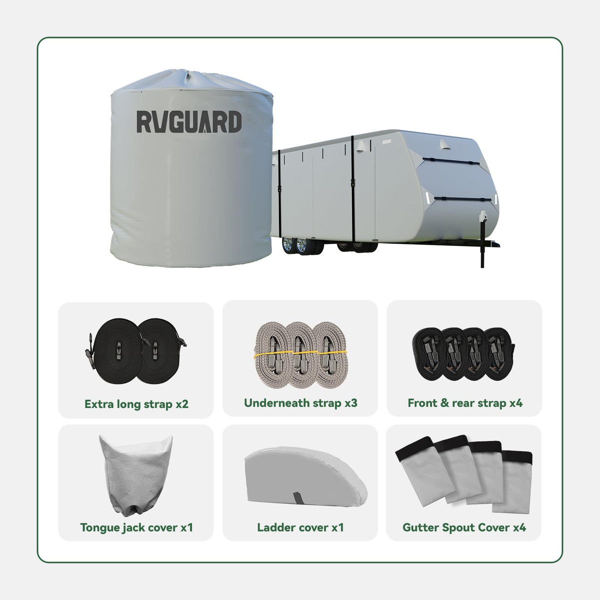 Grey 27'-30' RV Travel Trailer Cover Z753800