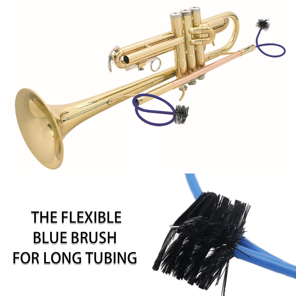3-Piece Trumpet Cleaning Kit with Mouthpiece and Valve Brush Set Q65373