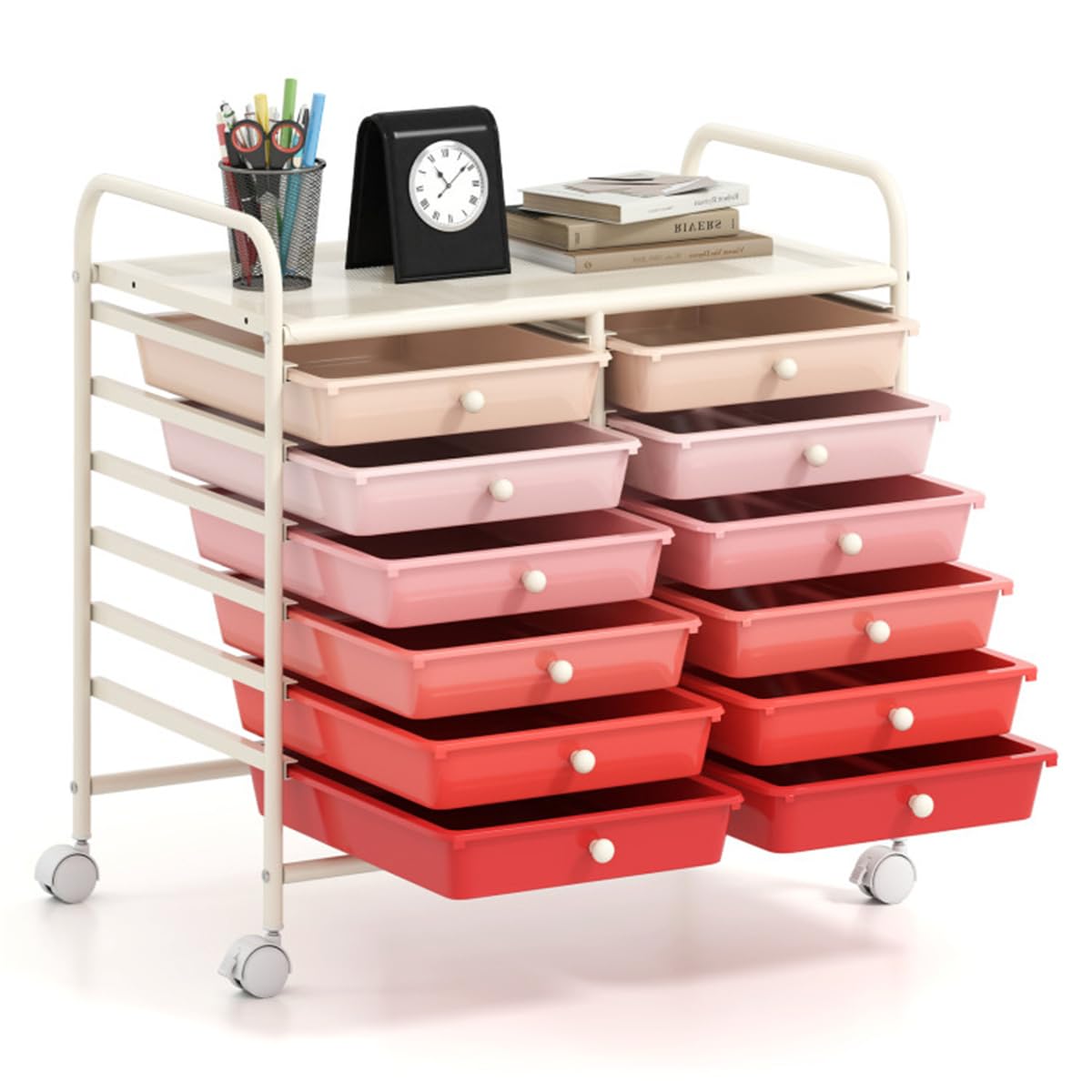 12 Drawer Rolling Storage Cart with Wheels G886066