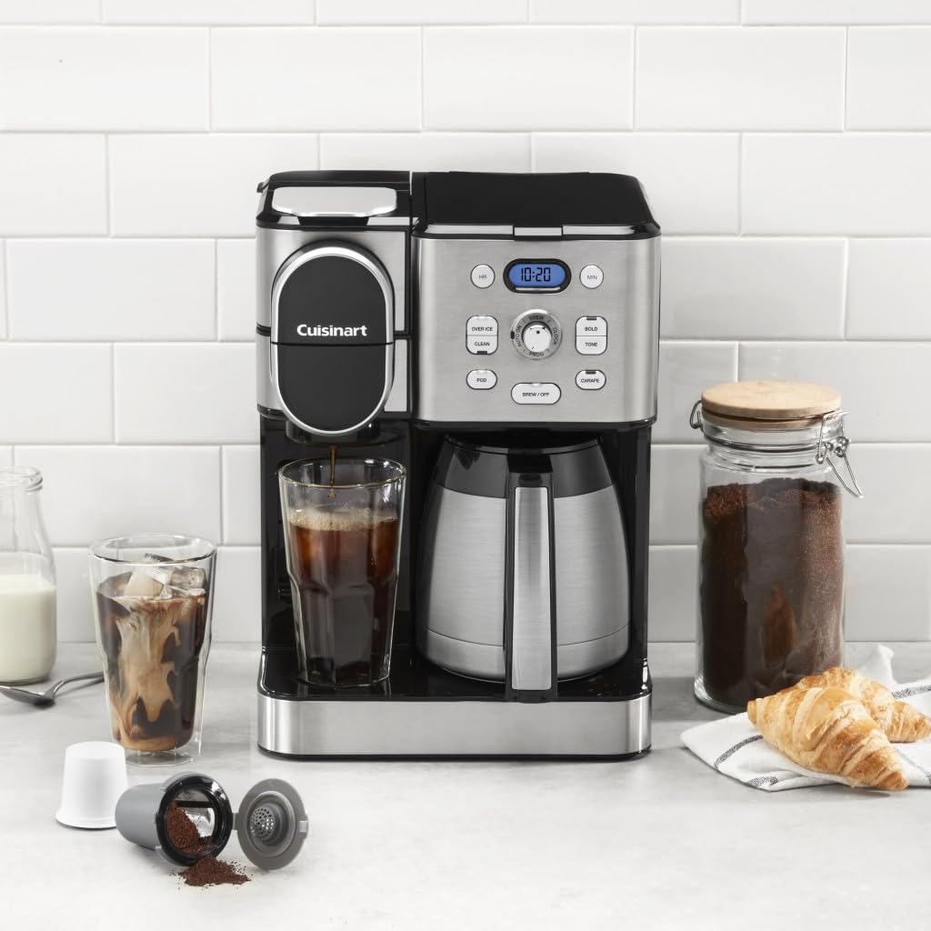 10-Cup Thermal Carafe Drip Coffee Maker and Single-Serve Brewer Z7175