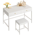 White Desk with 2 Drawers E377521