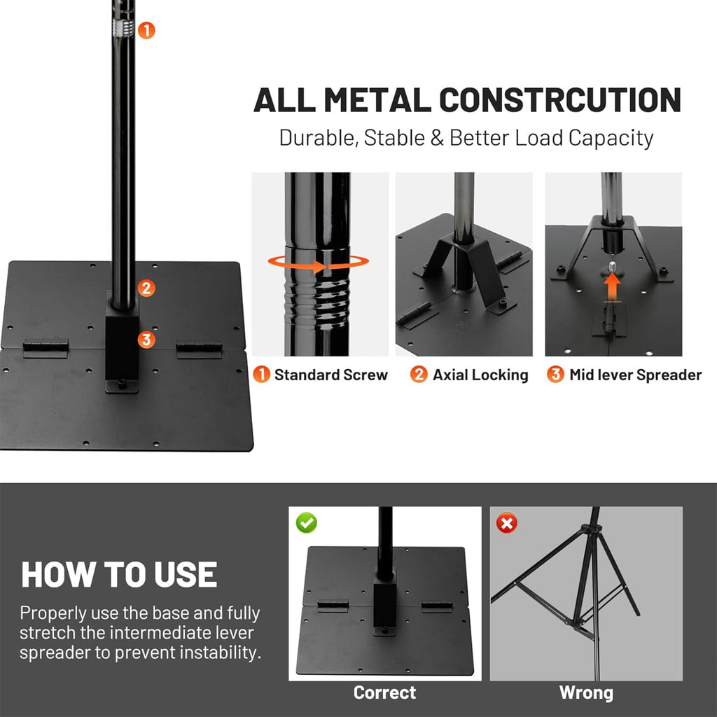 10x10ft Adjustable Heavy Duty Pipe and Drape Backdrop Stand T958105