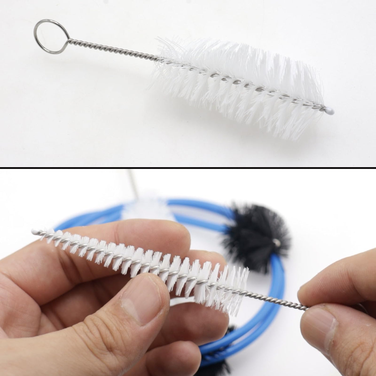 3-Piece Trumpet Cleaning Kit with Mouthpiece and Valve Brush Set Q65373