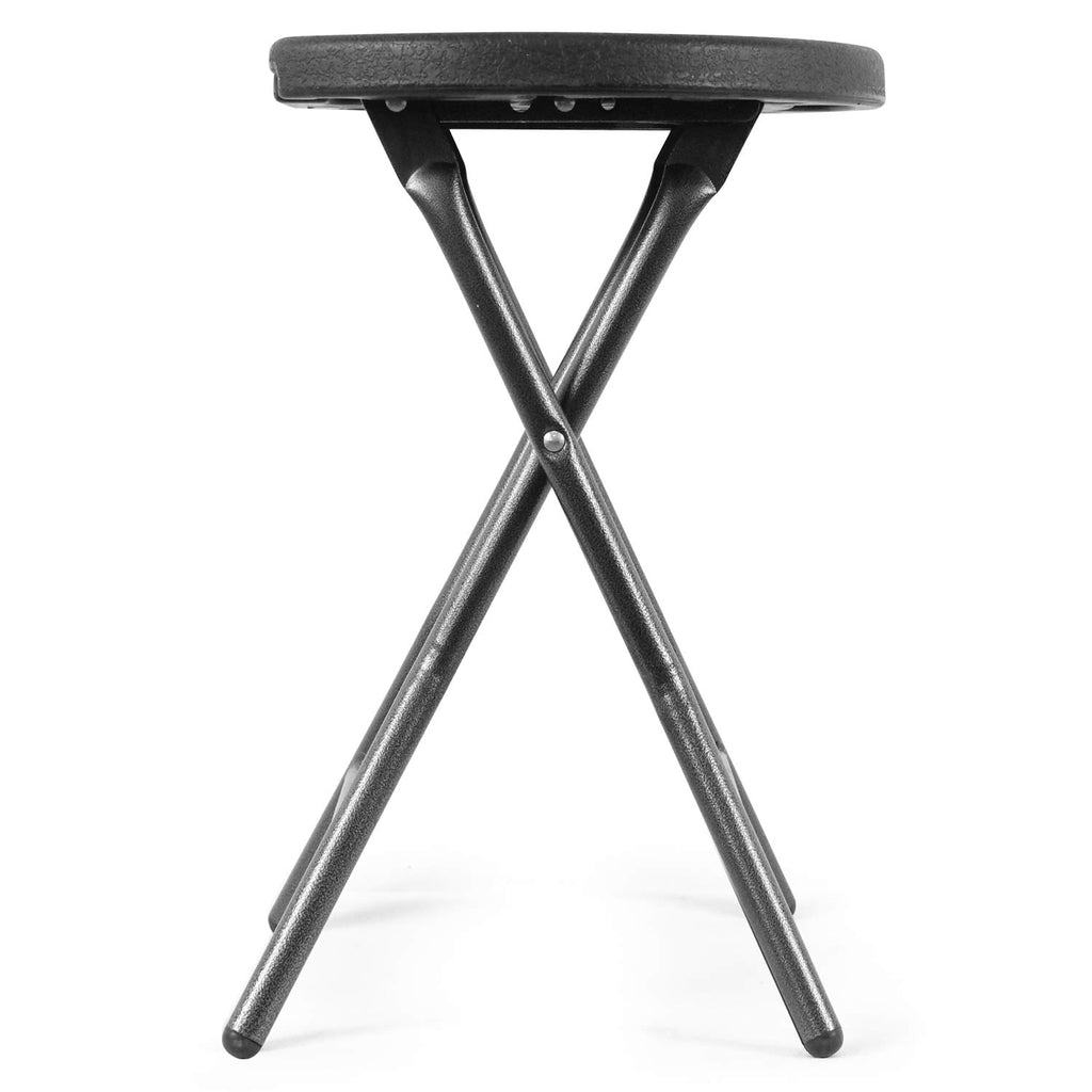 Black Folding Stool with Handle A418866
