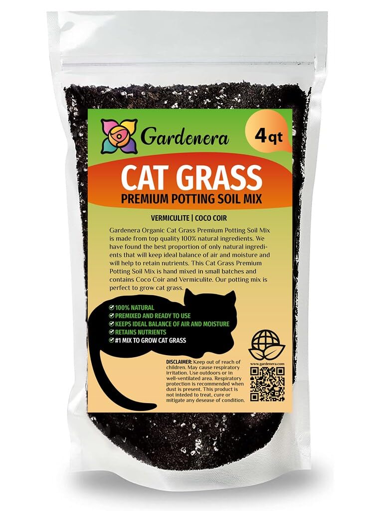 Organic Cat Grass Mix 4 Quarts E52315
