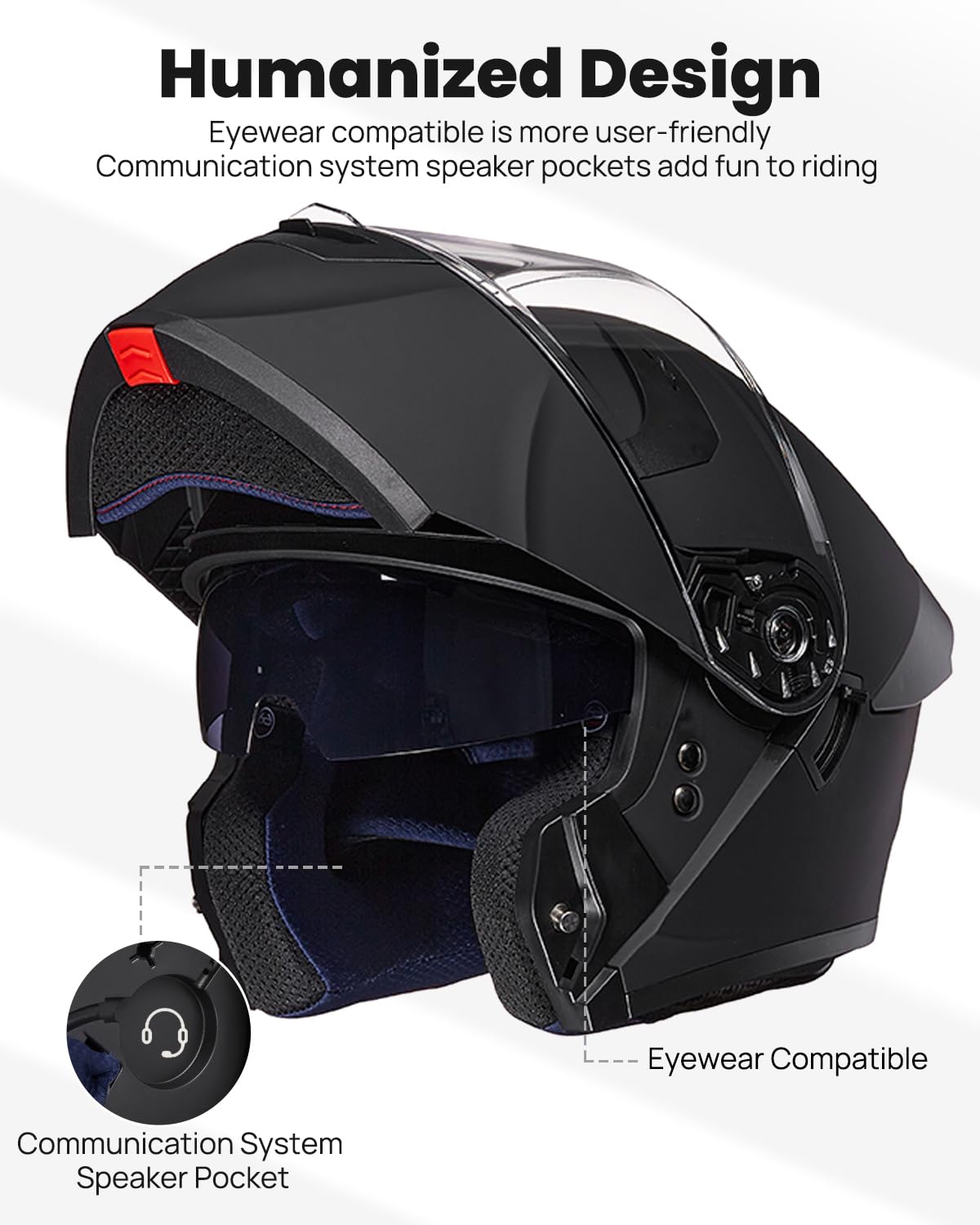 Modular Full Face Motorcycle Helmet L4707