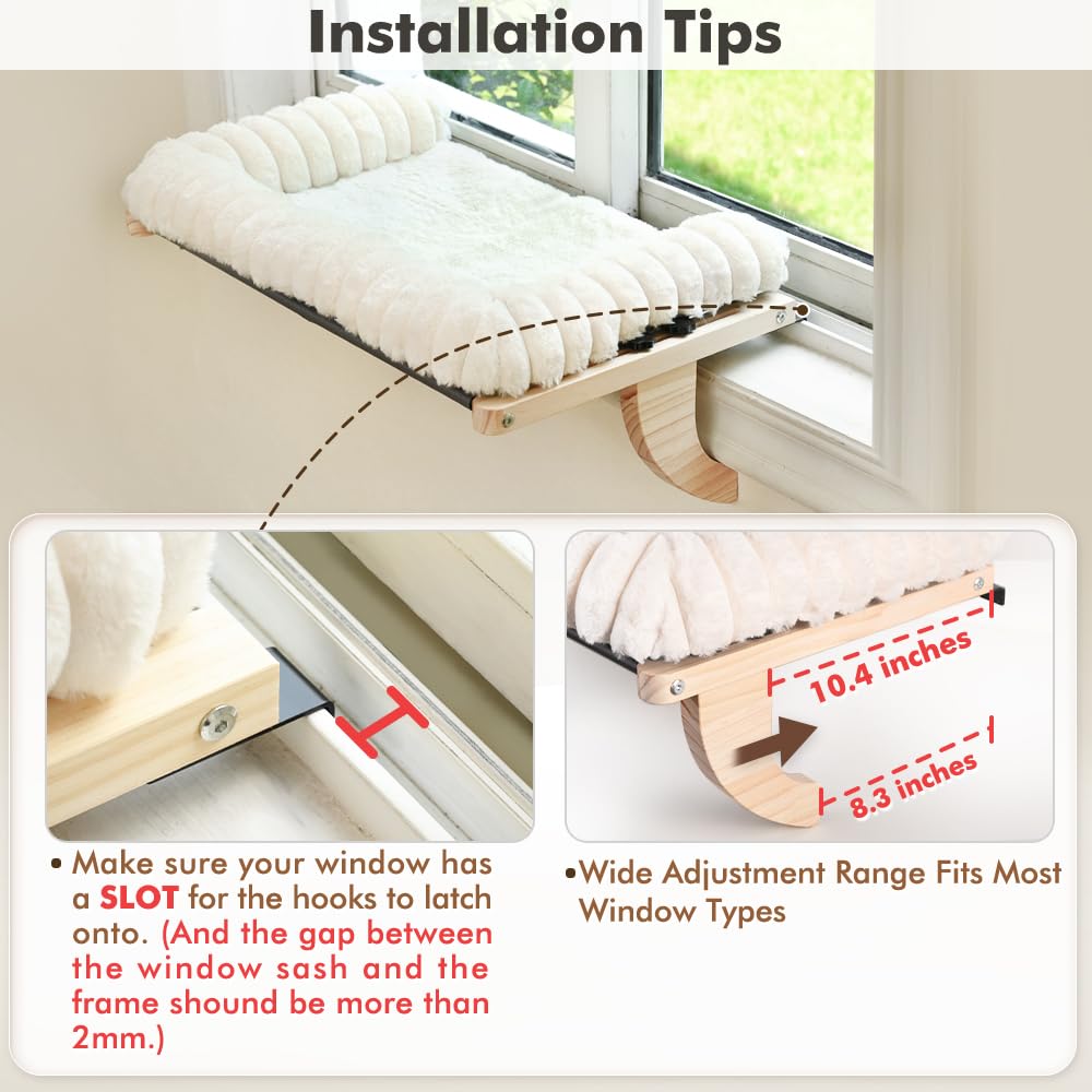 Cat Window Sill Perch Cushion Pet Bed N1427