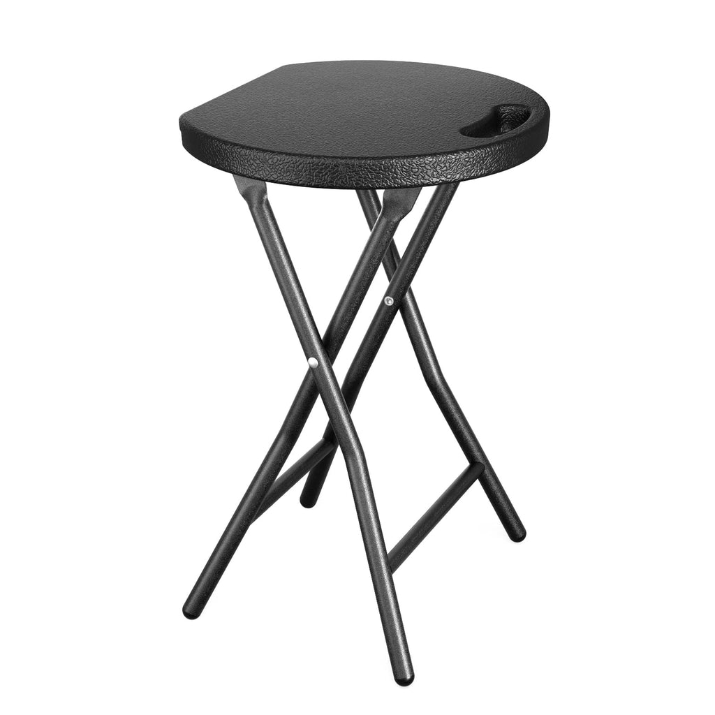 Black Folding Stool with Handle A418866