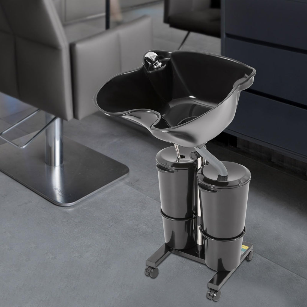 Portable Shampoo Sink with Electric Pump and Adjustable Height V987202