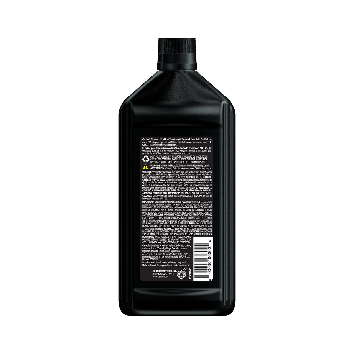 Transmax ATF+4 Automatic Transmission Fluid, 1 Quart, Pack of 6 I8185