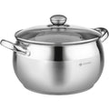 6.5 Quart Stainless Steel Stock Pot with Glass Lid F31246