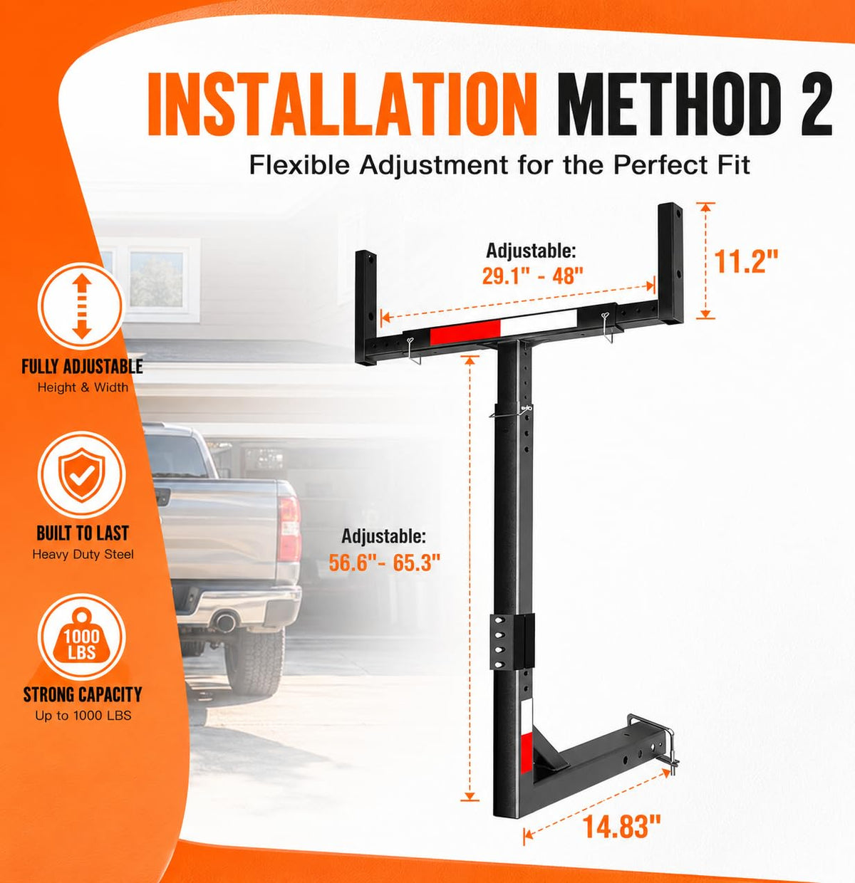 Truck Bed Extender Hitch Mount C536