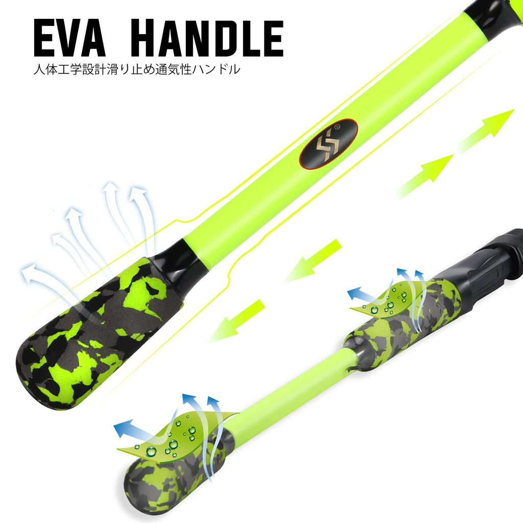 2-Piece Graphite Casting & Spinning Fishing Rod B37114