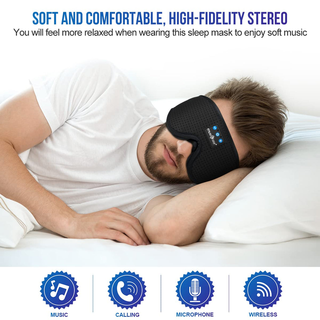 3D Bluetooth Sleep Mask Headphones Pack of 2 L6460