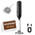Rechargeable Handheld Milk Frother with Stand W92618