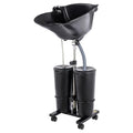 Portable Shampoo Basin with 2 Buckets, Height Adjustable Q699821