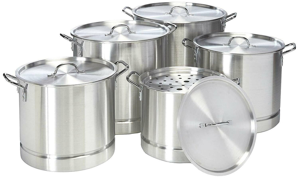 10 Pcs Aluminum Stock Pot Set With Steamer F919