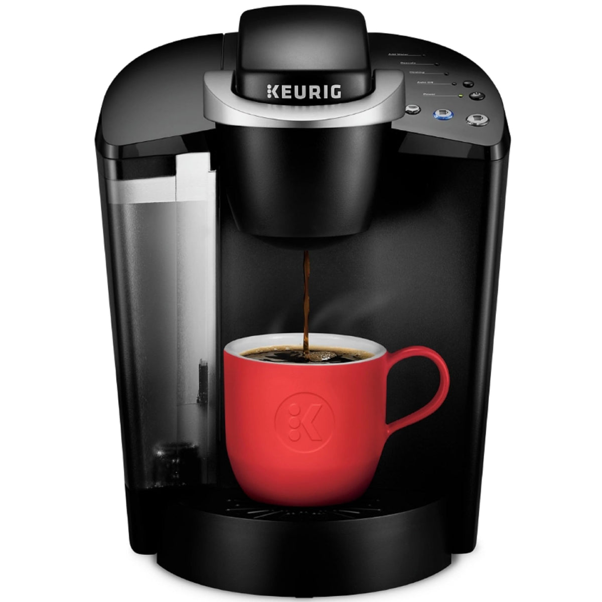 Single Serve K-Cup Pod Coffee Maker with 3 Brew Sizes, Black H5857