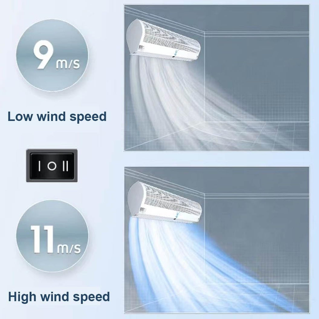 Wall-Mounted Air Curtain, 2 Speed Settings, 60cm E42070