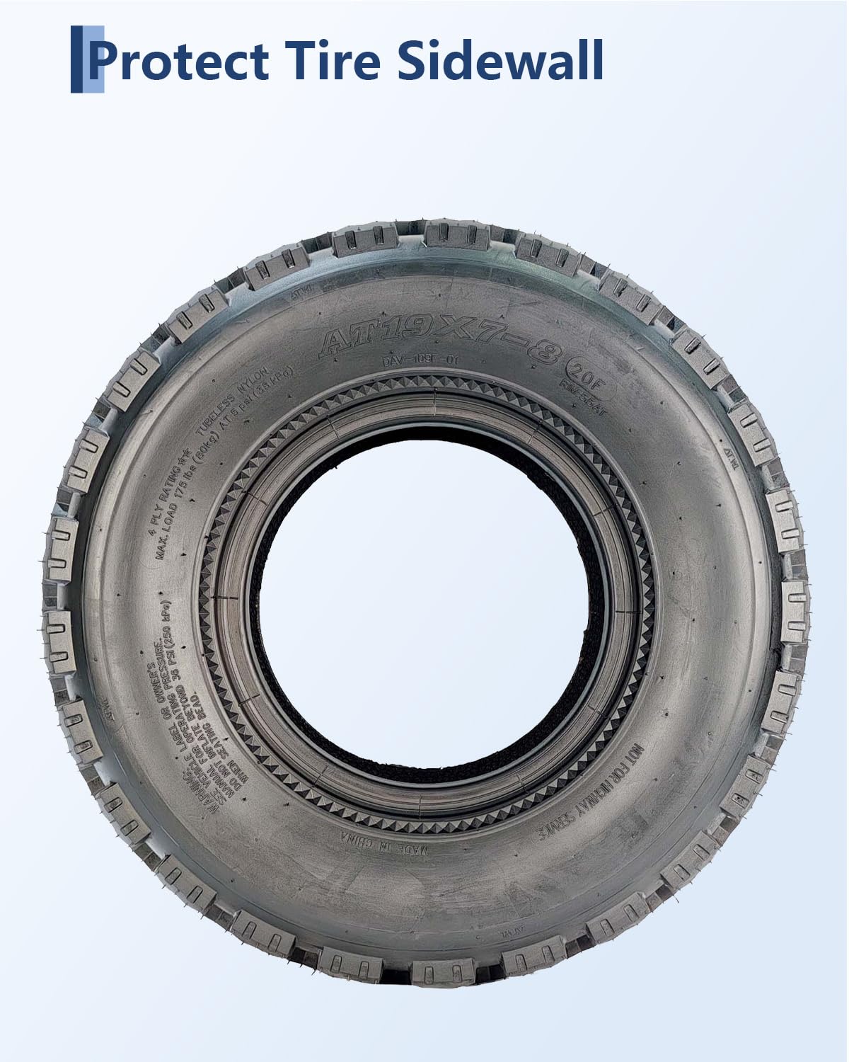19x7-8 4 Ply Tubeless All-Terrain Tires Set of 2 N975081