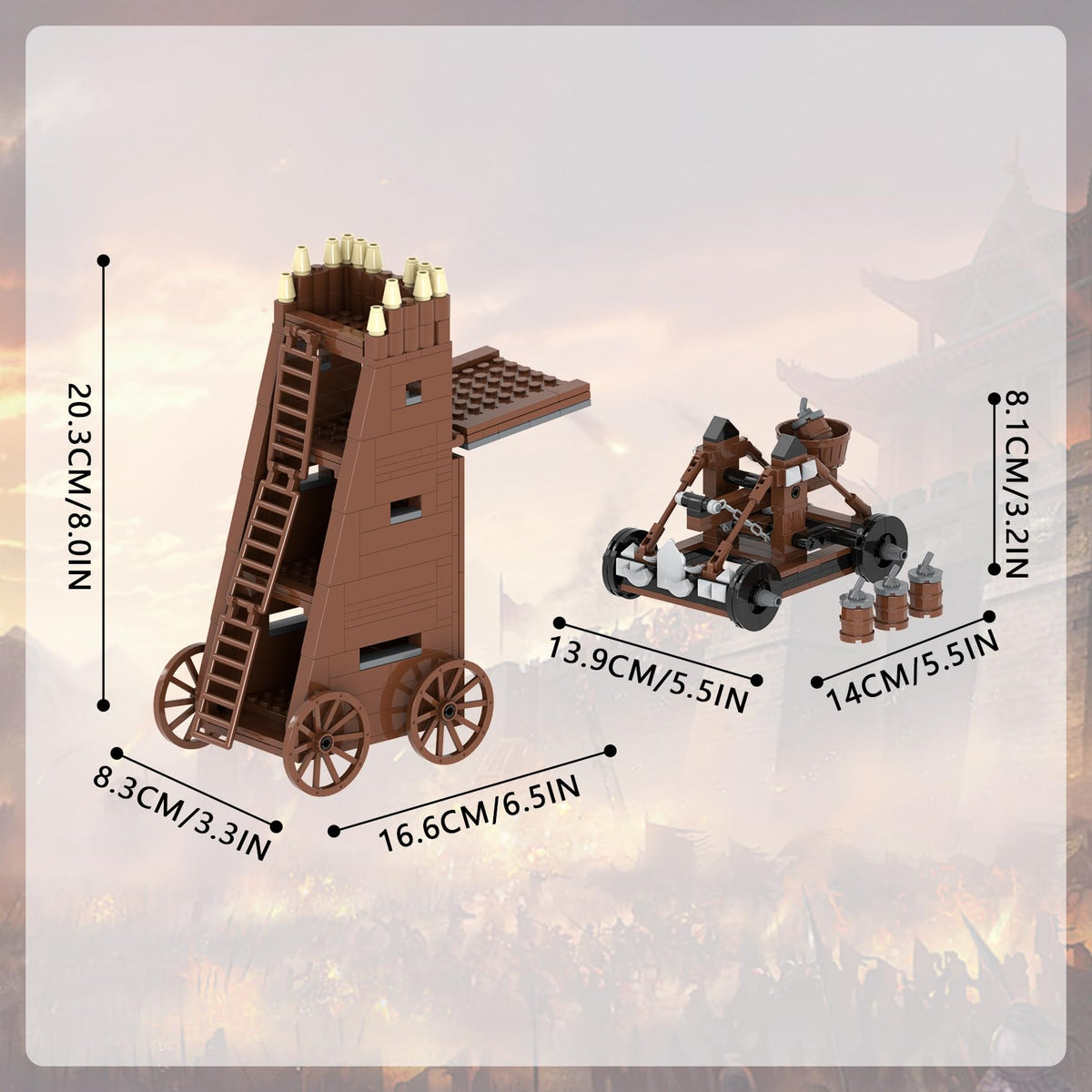 Medieval Castle Battle Building Block Set J2227