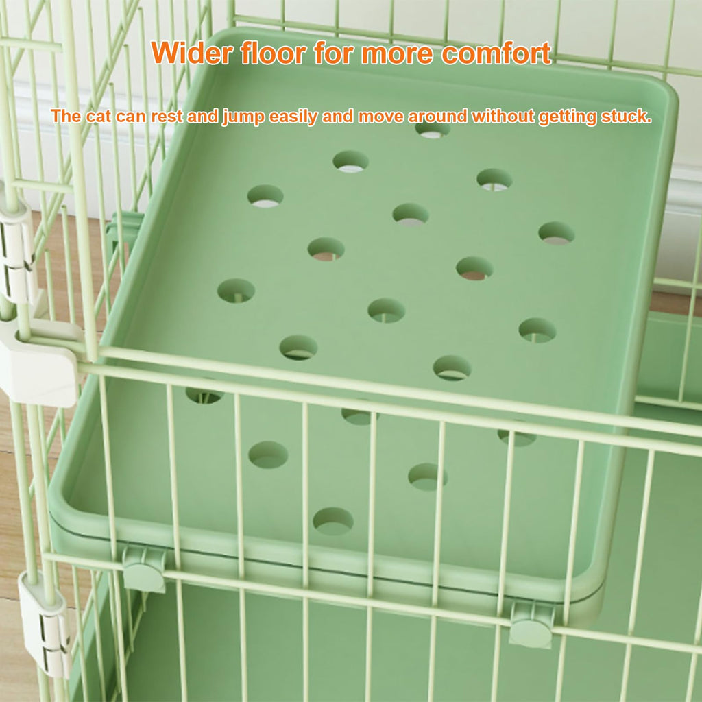 Pink Cat Cage with 3 Platforms and Ramp G2700