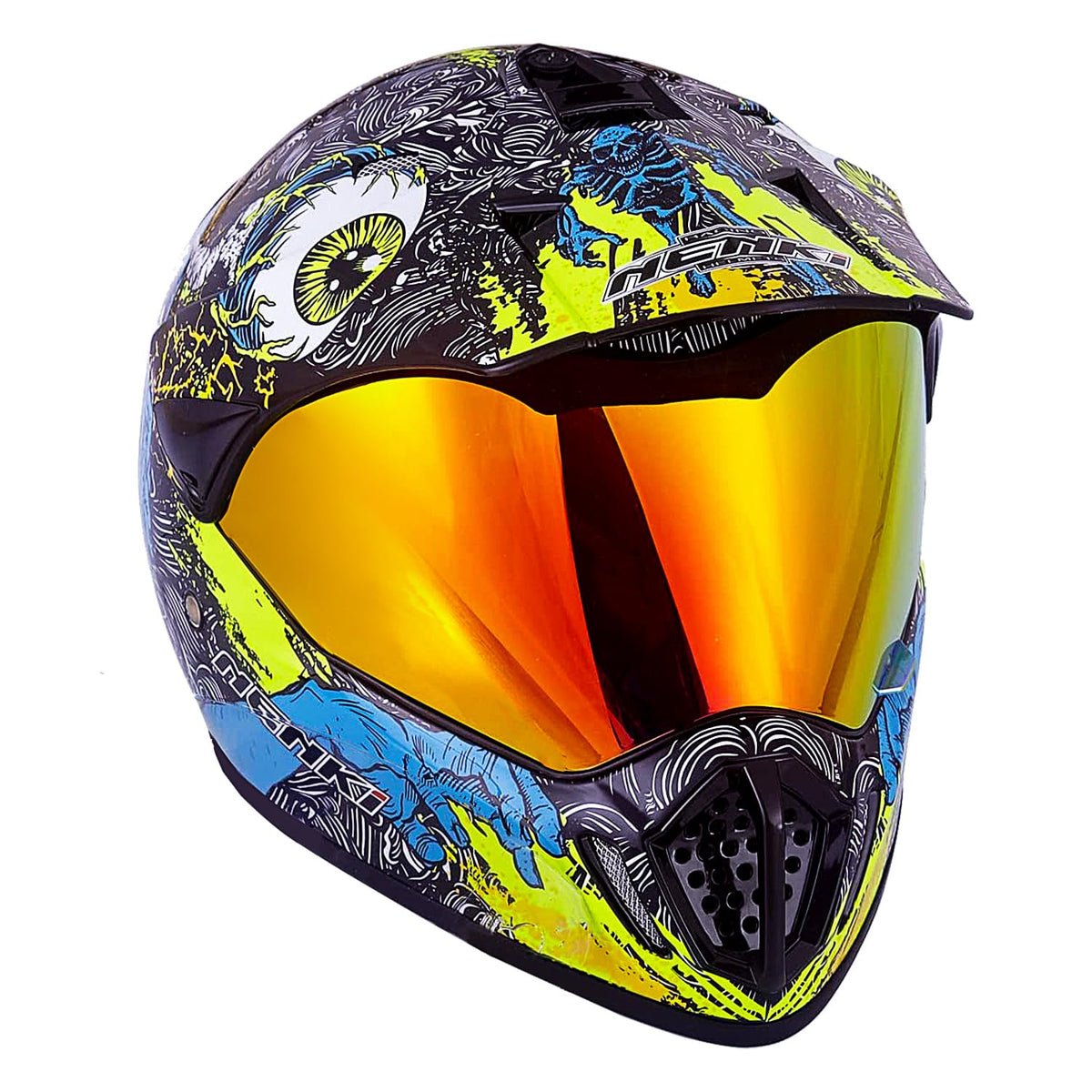 Red Full Face Motocross Helmet O865