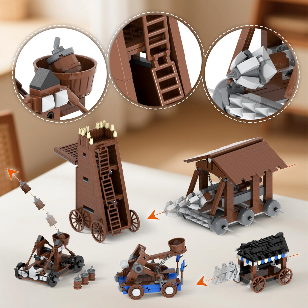 Medieval Castle Battle Building Block Set J2227