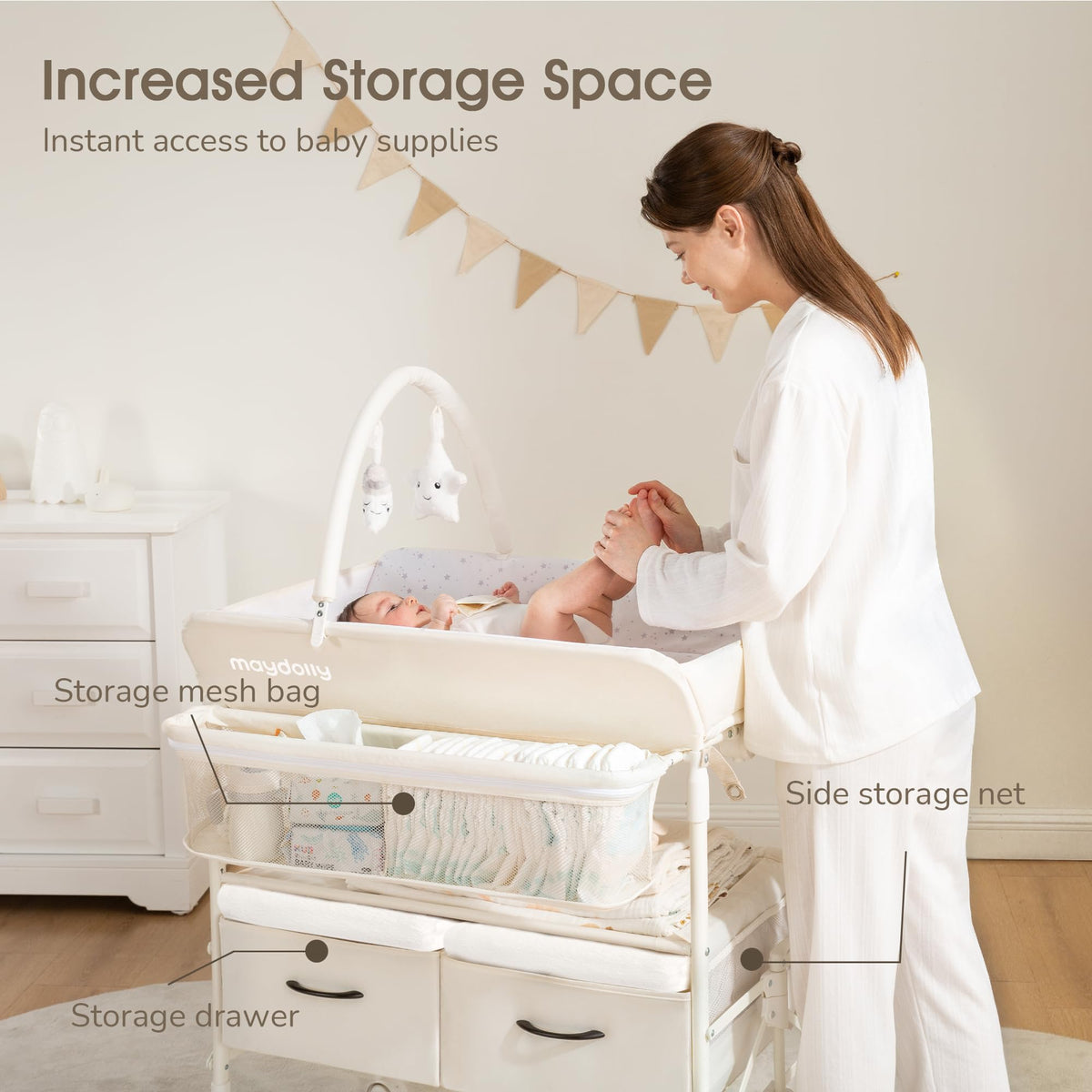 Portable Foldable Waterproof Baby Changing Table U1044