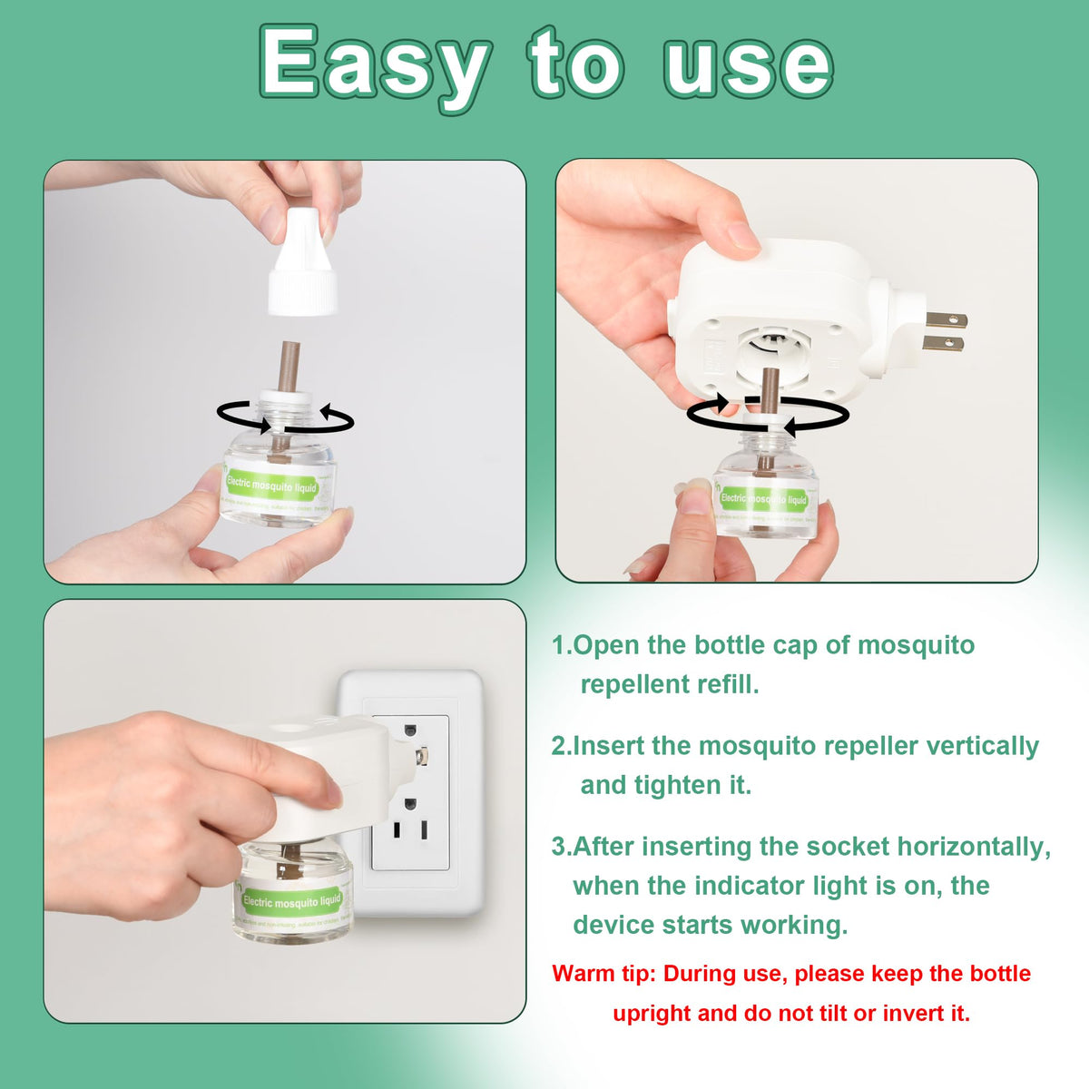 Electronic Mosquito Repellent Plug in with 280 Hr Refills V24357