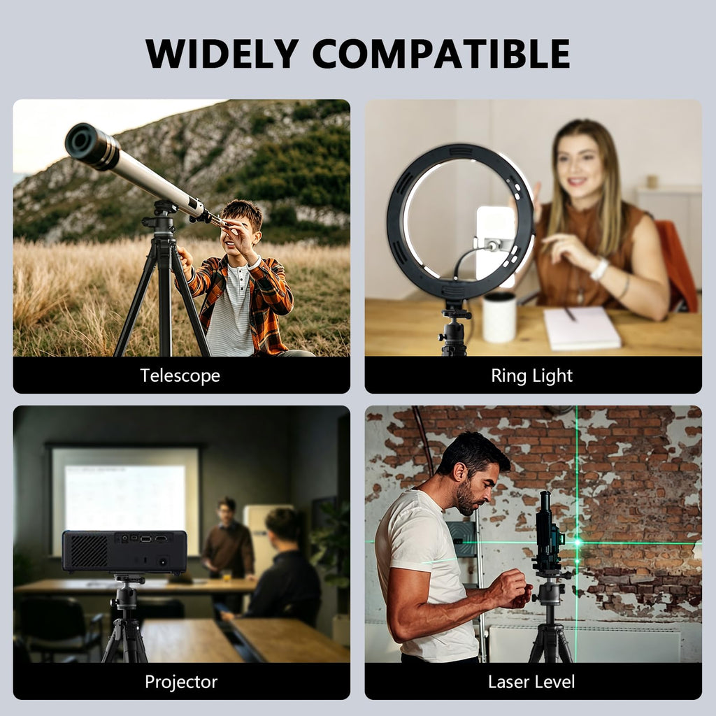 72" Lightweight Aluminum Camera Tripod with Ball Head and Carry Bag W677007