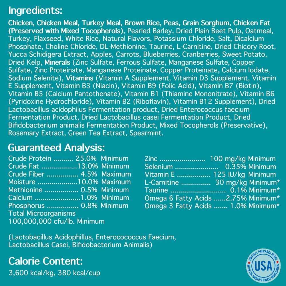 Natural Premium Small Bites Adult Dry Dog Food, Chicken, Brown Rice & Turkey 28lb O3600